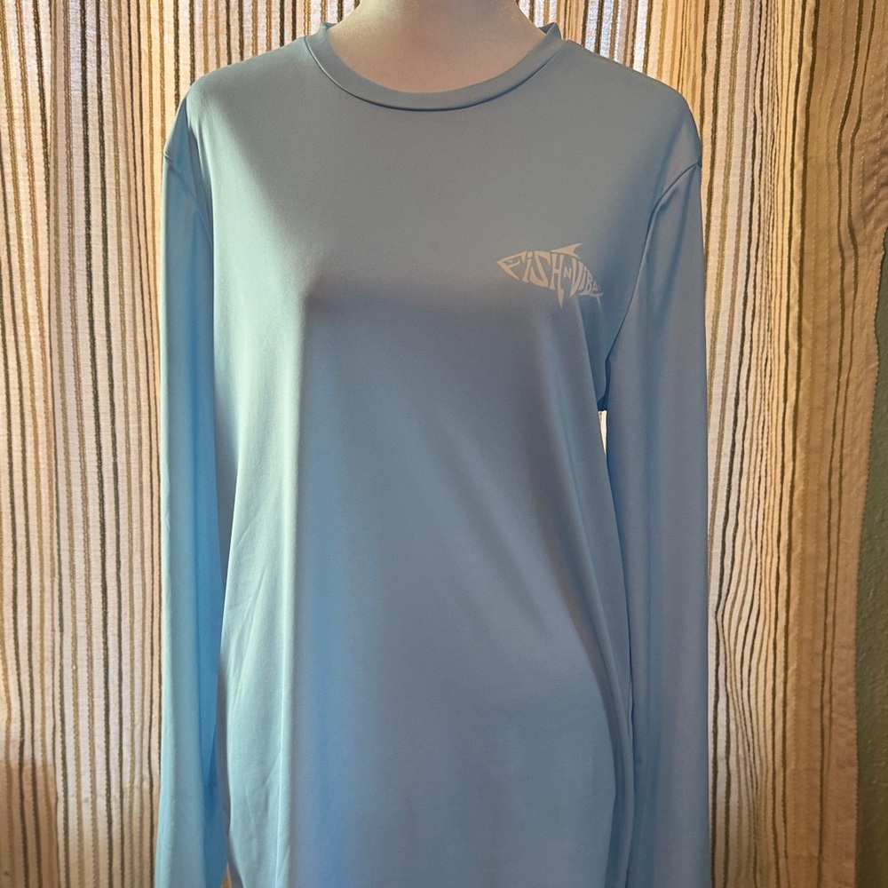 Men's Light Blue Long Sleeve Tee